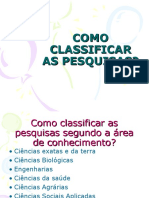 Classifique pesquisas em