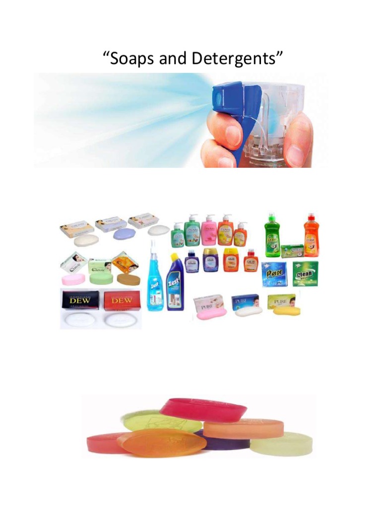 Soaps and Detergents PDF Sodium Hydroxide Soap