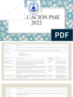 Evaluación PME 2022