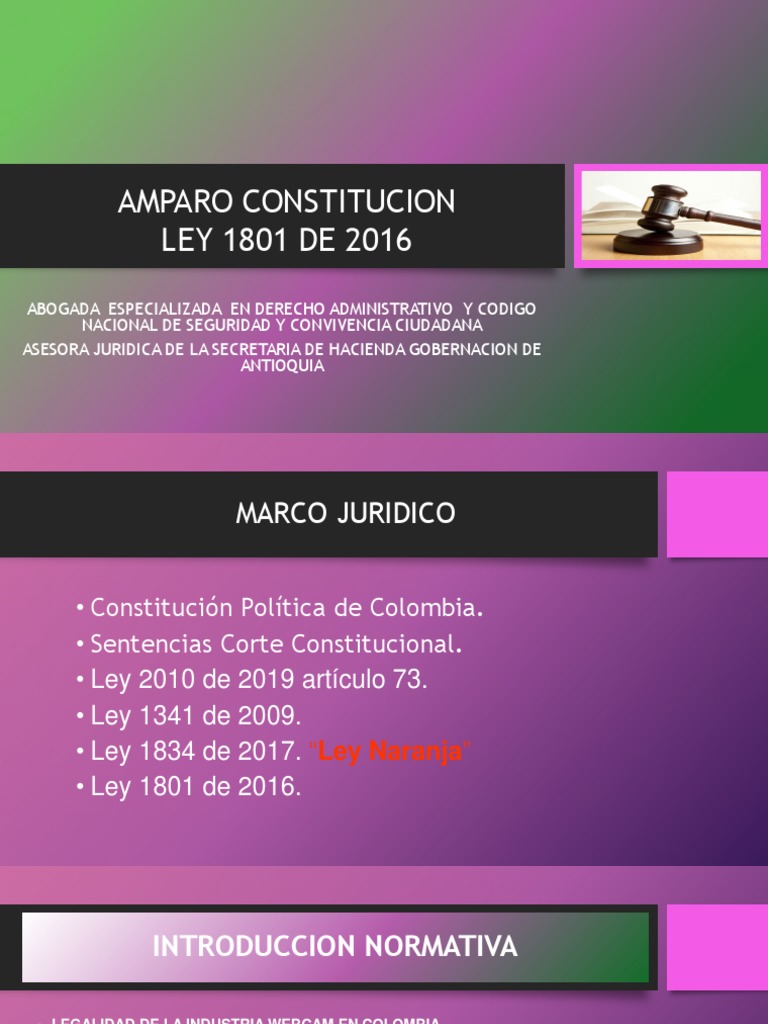 Capacitacion Ley 1801 de 2016 - Estudios Webcam | PDF | Internet | Red ...