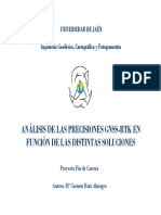 Precisión GNSS-RTK métodos