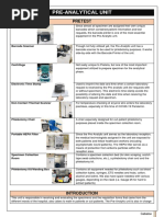 Pre-Analytical Unit: Pretest