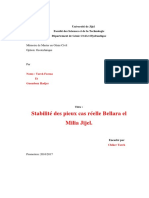 Stabilité Des Pieux Cas Réelle Bellara El Milia Jijel