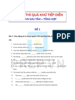 BÀI TẬP THÌ QUÁ KHỨ TIẾP DIỄN - PREP.VN SƯU TẦM + TỔNG HỢP