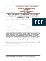 Towards A Circular Economy in Sustainable Architecture: A Case-Based Analysis of Building Practices in India