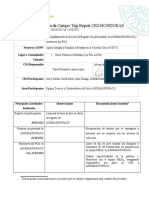 Informe de Viaje Del 18 Al 22 de Octubre de 2021