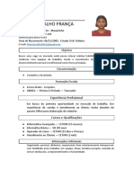 Currículo Thaís Carvalho França