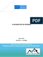 Plan Maestro de Pruebas: Mayo de 2021 Bogotá D.C. - Colombia