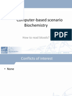 Computer-Based Scenario Biochemistry: How To Read Bloods?