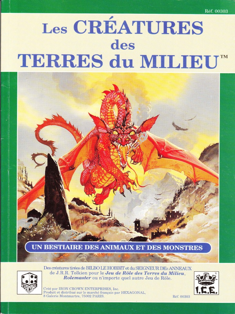 Jeu De Rôle MERP / JRTM - L’Écran - Occasion état Correct - Marque Hexagonal