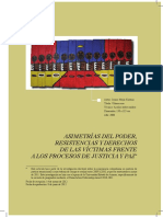 Asimetrías de Poder Resistencias y Derechos de Las Víctimas