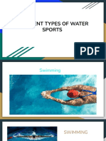 Different Types of Water Sports