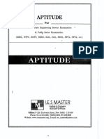 Aptitude: I.E.S Master