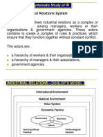 Dunlop's Industrial Relations System: Approaches To Systematic Study of IR