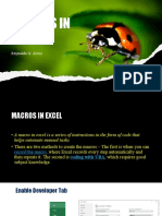 Macros in Excel