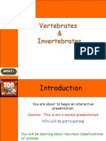 Vertebrates & Invertebrates