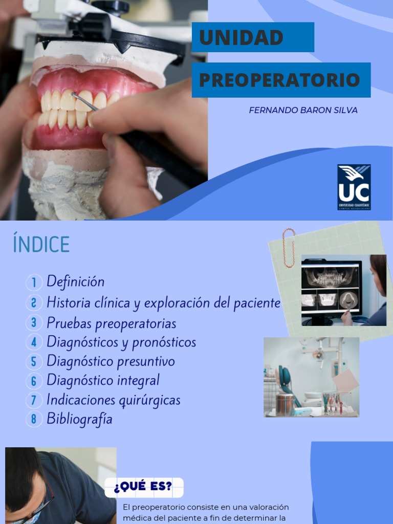 Unidad Preoperatorio | PDF | Examen físico | Sangre