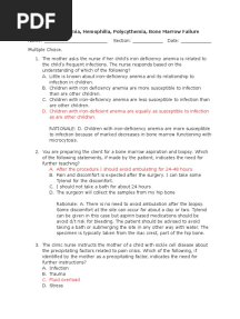 Quiz 10 Medical Surgical Nursing