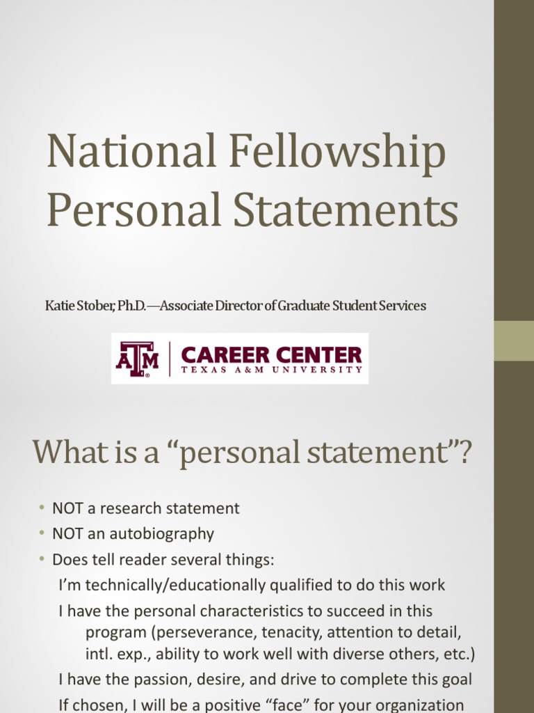 NSF Applications Personal Statements PDF Science, Technology
