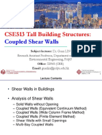CSE513 Tall Building Structures:: Coupled Shear Walls