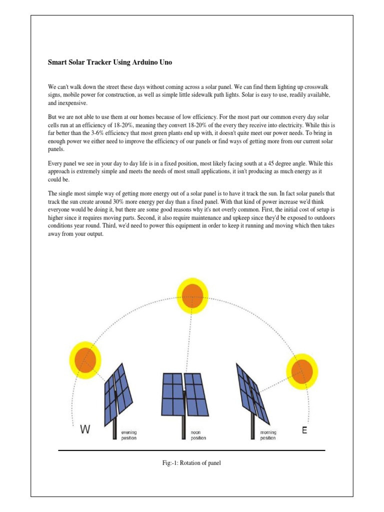Smart Solar Tracker Using Arduino Uno1 | PDF | Electrical Resistance ...