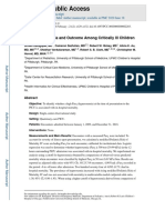 Early Hyperoxemia and Outcome Among Critically Ill Children