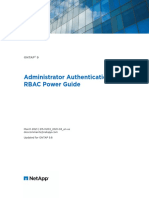 Administrator Authentication and RBAC