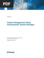 Cluster Management Using Oncommand System Manager: Ontap 9