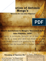 Annotation of Antonio Morga