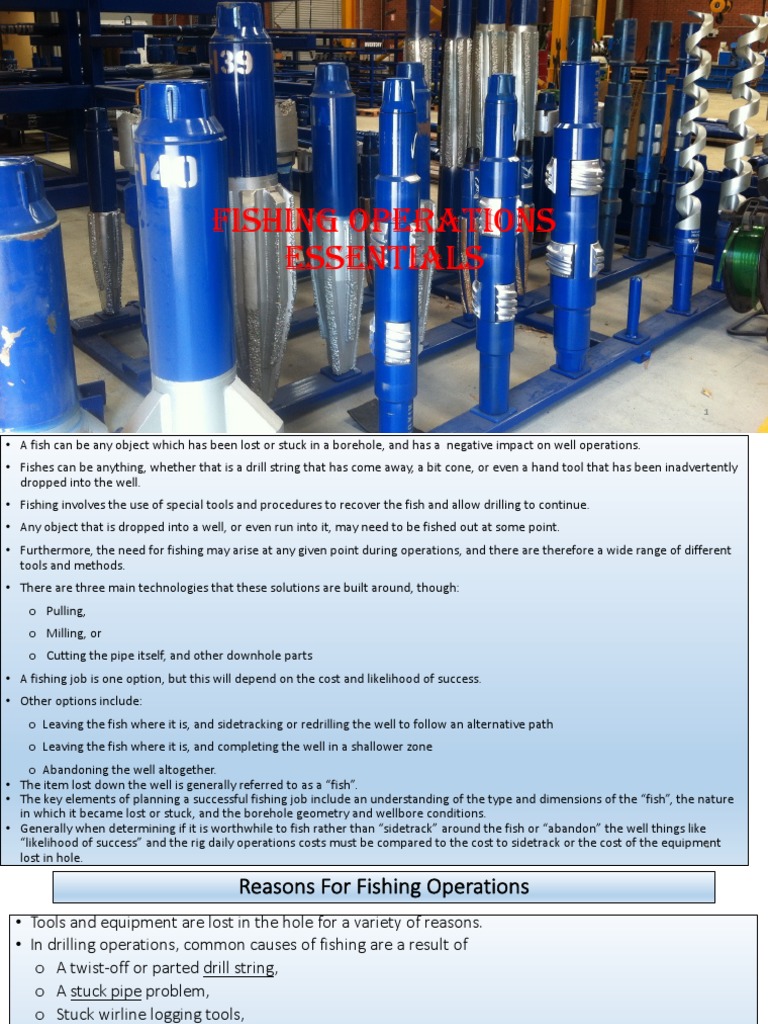 Fishing Operations Essentials | PDF | Physical Sciences | Mechanical ...