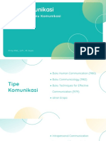 Daskom - Tipe Dan Dimensi Komunikasi