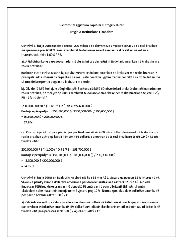 Ushtrime Të Zgjidhura Pdf