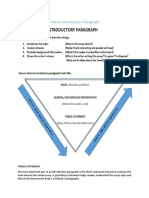 Chapter 3 How To Write An Introductory Paragraph: Thesis Statement