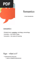 Semantics: A Short Introduction