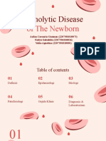 Hemolytic Disease: of The Newborn