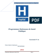 Programmes Nationaux de Santé Publique: Collection Textes Réglementaires Sur La Santé en Algérie