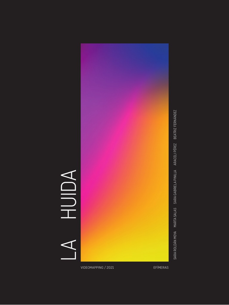 La Huida Emociones En Videomapping Pdf Color Las Emociones