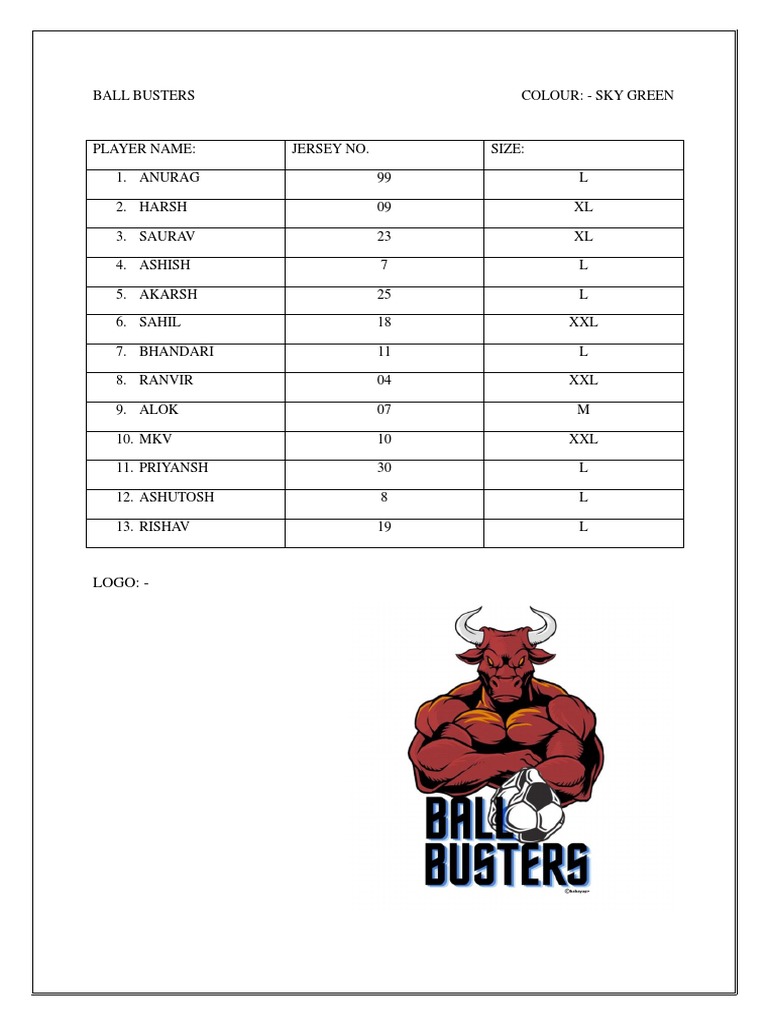 Team Roster: Serial Ballbusters | PDF