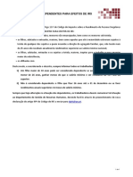 Faq Dependentes para Efeitos Do Irs