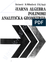 Mitrinovic Analiticka Geometrija PDF