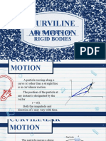 Curviline Ar Motion: Dynamics of Rigid Bodies