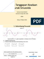 Analisis Tanggapan Keadaan Tunak Sinusoida