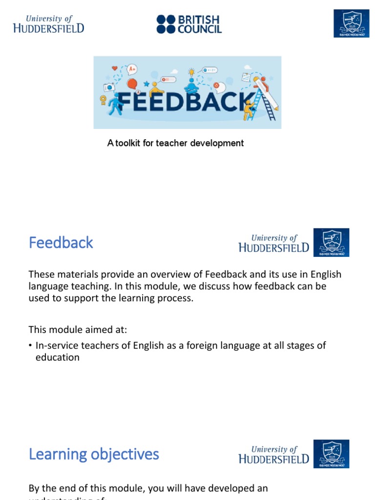 Toolkit 1 Feedback Pdf Learning Teachers