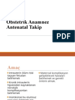 Obstetrik Anamnez Antenatal Takip-5. Sınıf