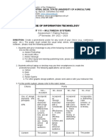 College of Information Technology: It 111 - Multimedia Systems