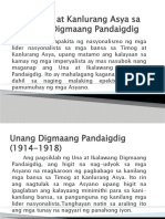 Ang Timog at Kanlurang Asya Sa Dalawang Digmaang Pandaigdig