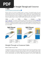 Difference of Straight Through and Crossover Cable