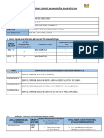 Informe Sobre Evaluación Diagnóstica