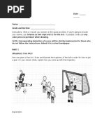 Activity For Projectile Motion