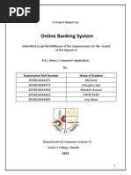 Online Banking System: A Project Report On